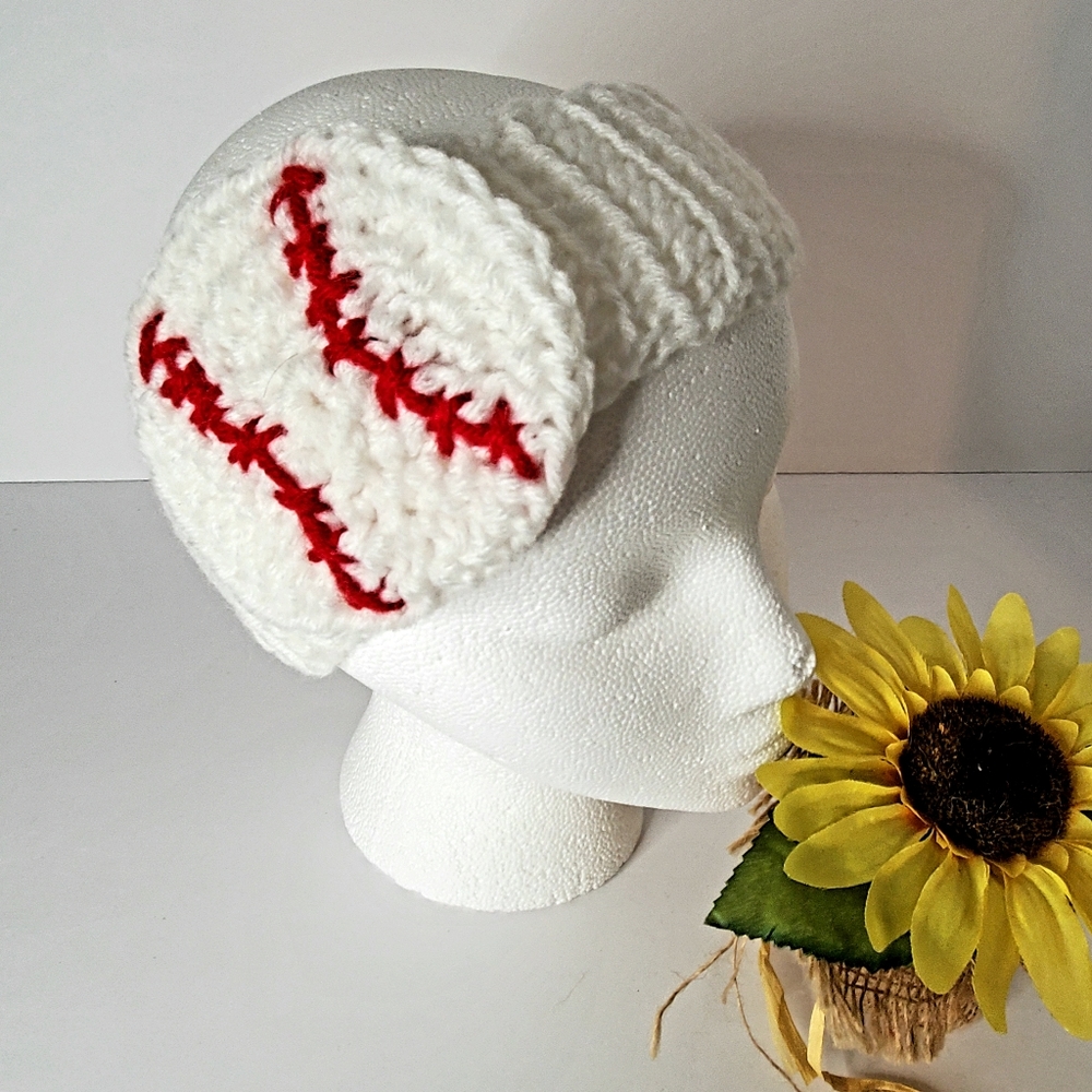 Baseball ⚾️ crochet ear warmer/ hair band